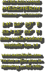 Altes Zollhaus Mescherin - Herberge, Wirtschaft, Pension, Unterkunft, Ferienwohnung, Gastwirtschaft, Gaststätte, Kneipe, Bar